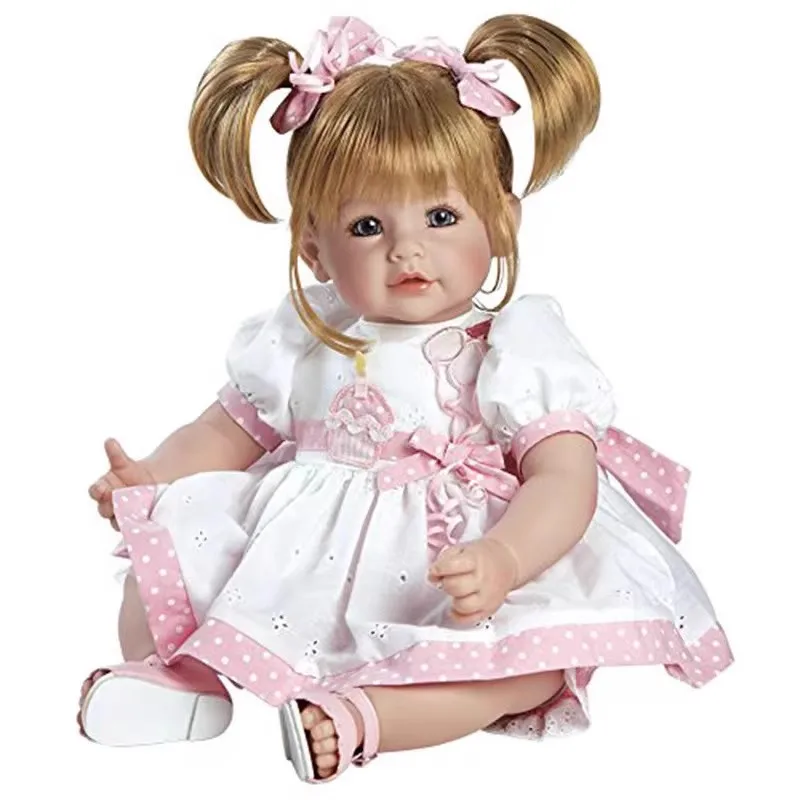 

Handmade Finished Finished Muñecas Reborn Cloth Body Silicone Vinyl Baby Doll Realistic Newborn Soft Cotton Body Birthday Gift