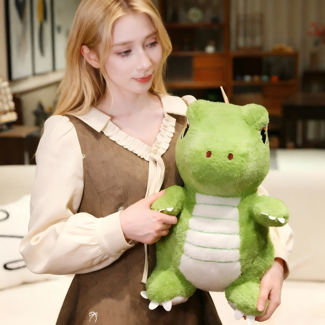 

Мягкая плюшевая игрушка-динозавр 25 см, милый зеленый динозавр, мягкая игрушка-кукла для детей, подарок на день рождения, декор для дома, украшение для детской комнаты