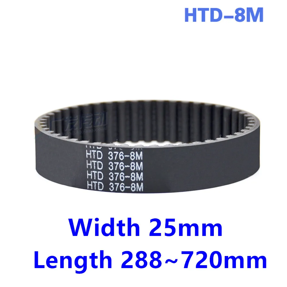 

HTD 8M Synchronous Belt C=288/400/408/416/424/432/440/448/456 width 25mm Teeth 50 51 52 53 HTD8M Timing Belt 616/664/704/720-8M