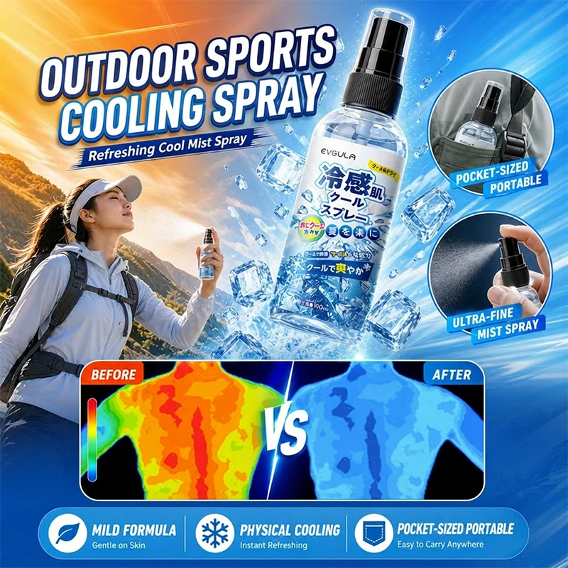 Outdoor Camping Essentials - 쿨링 스프레이 야외 스포츠를 위한 즉각적인
