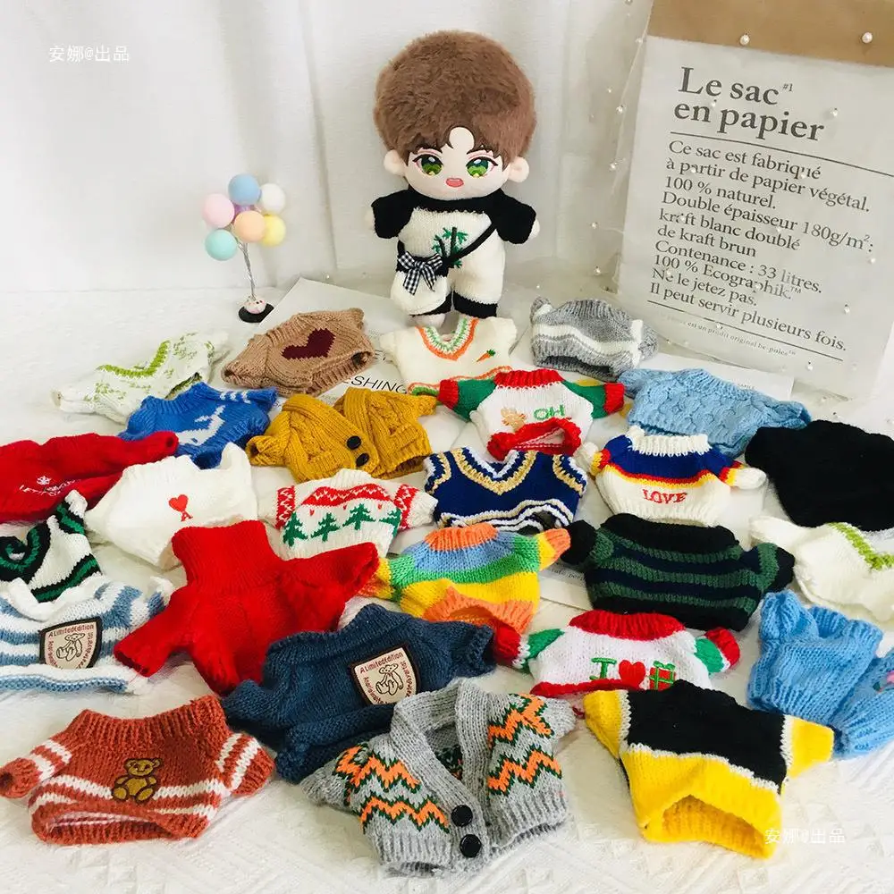 23cm 20cm Dolls Accessories Cotton Doll Clothes Sweater Colorful Styles Exquisite Beautiful Brithday Gift for Friend or Children