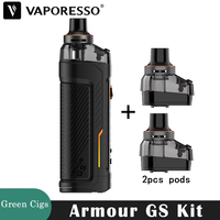 Original Vaporesso Armour GS Kit 80W and 2pcs more DTL Pods 18650 Battery 5ml 0.15/0.3ohm GTX  Mesh Coil E Cigarette Vaporizer