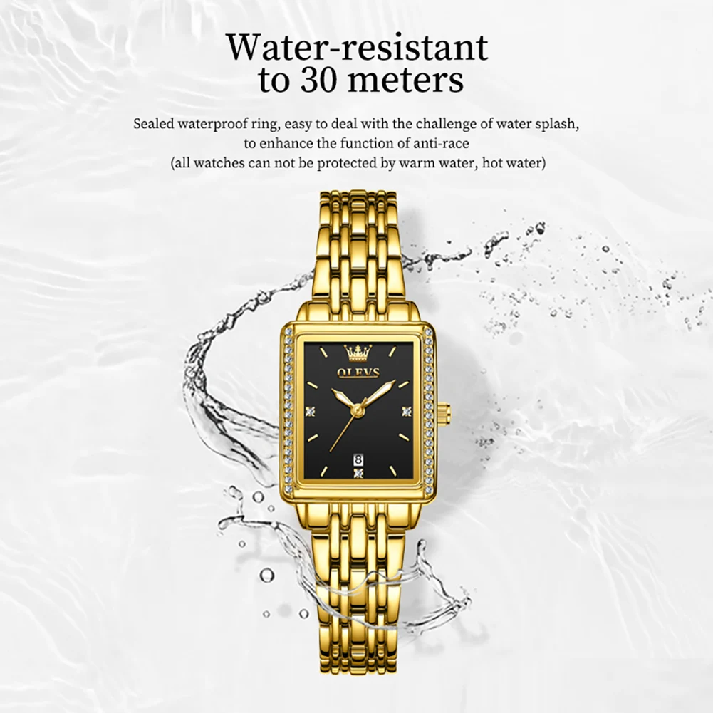 OLEVS 9995 Date Watch for Women Luxury Waterproof Luminous Watches Elegant Quartz Ladies Womens Wristwatces Relojes Para Mujer view 4