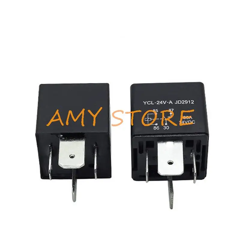 4 5 broches 80A 12V 24V Automobile Étanche Relais Relais De Voiture Populaire Type Courant relais Climatiseur w Prise de Fil