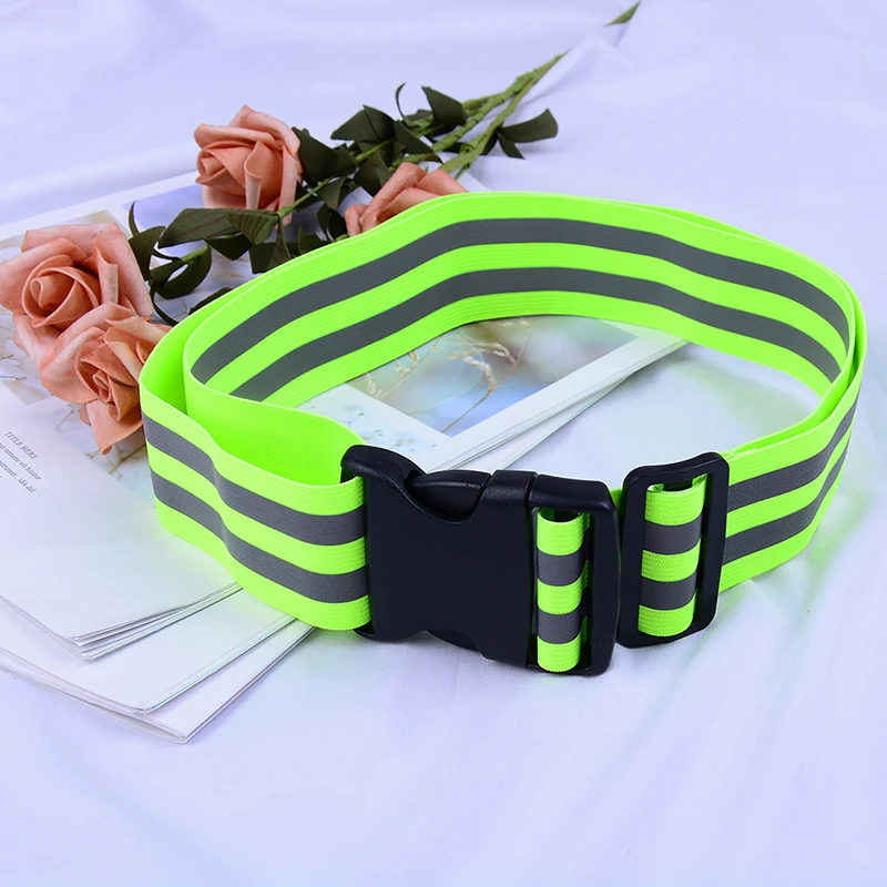 Elastic Reflective Belts for Running Cycling Sport High Visible Night Safety Gear Kid Men Women Waist Adjustable