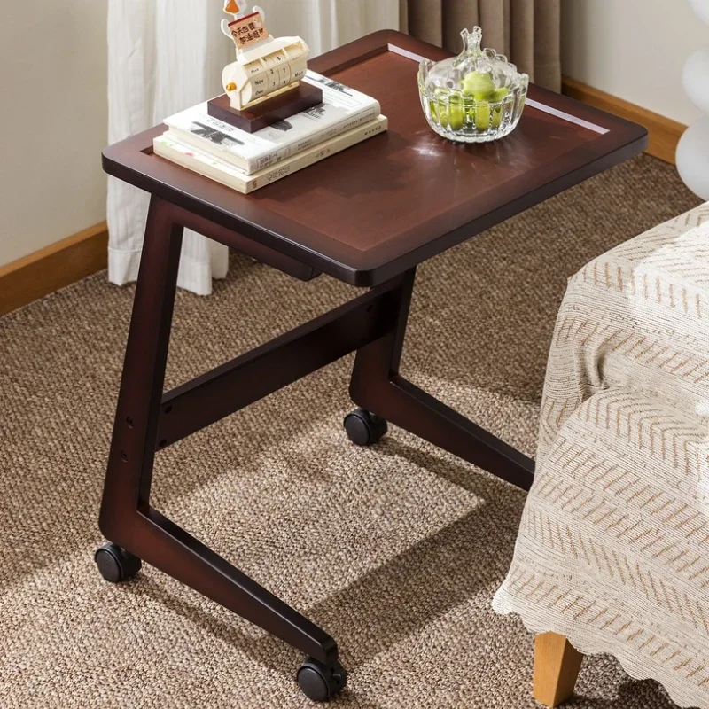 

Modern Sofa side table removable table with wheel coffee table small apartment household square corner computer bedside table