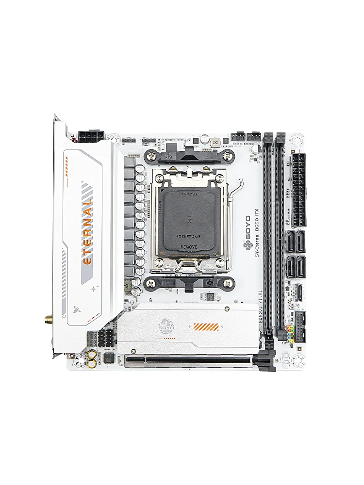 SOYO B650ITX AMD Moederbord AMD Ryzen AM5 DDR5 Ondersteunt CPU 7000 8000 9000 Processors Pcie5.0x16 Pcie4.0x4 M.2 ARGB WIFI6 - afbeelding 2
