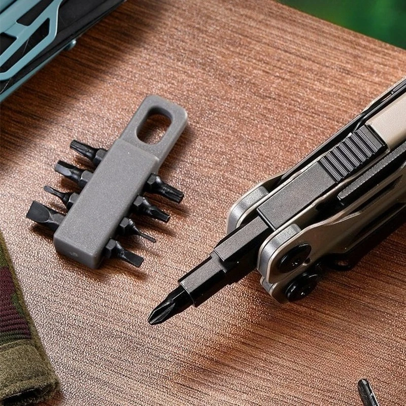 Portable Outdoor Camping Multi Functional Tool with Bits 25 in 1 Multitool Pliers 7 Colors EDC Multi-tool Pocket Knife