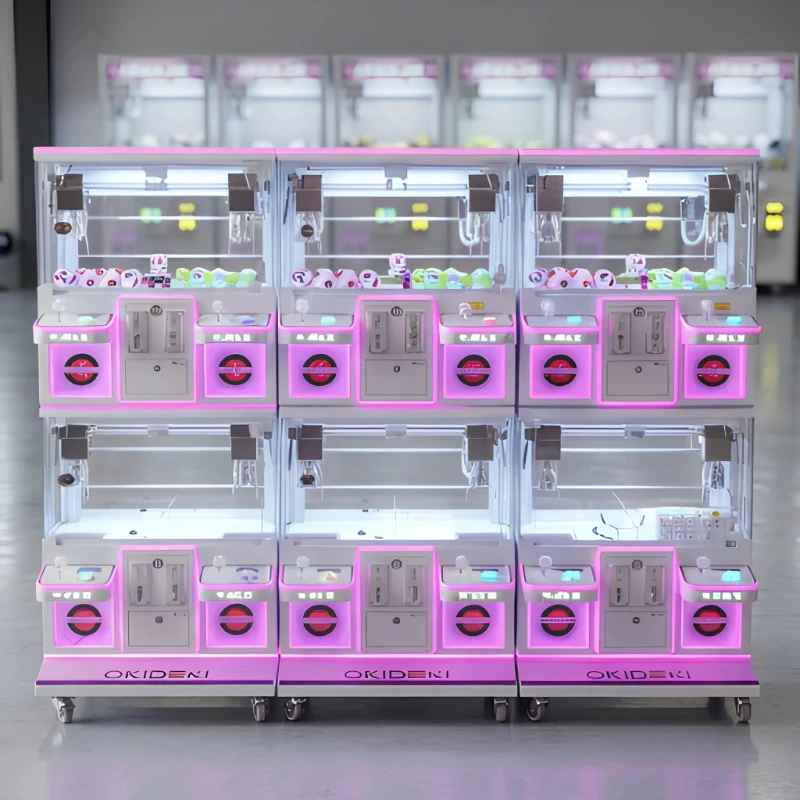Mini Super Claw Crane 4-Player Arcade Game Keychain Vending Machine Coin Operated Teddy Bear & Doll Park