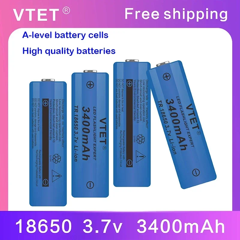 2024 3.7V 3400mAh akumulator litowo-jonowy do latarki Led DIY zrรณb zabawki bateria wentylatora wysokiej jakoลci bateria wielokrotnego uลผytku 18650