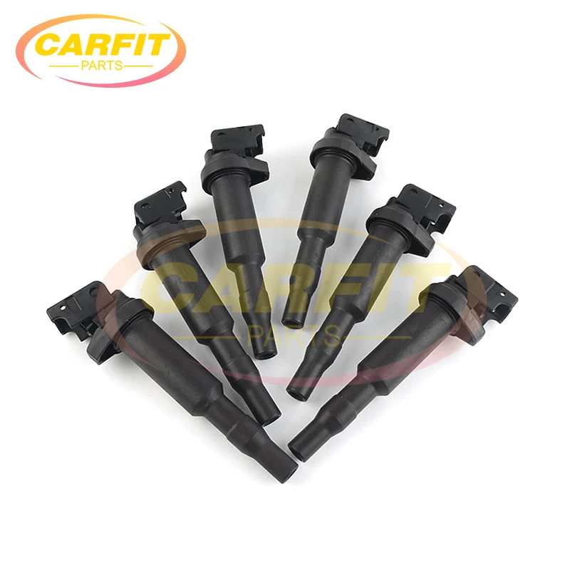

6Pcs 0221504470 12138616153 12137594596 Ignition Coil For BMW E60 E61 F10 F18 F11 E39 F07 325i 525i 528i 650i X3 X5 M5 M6 Z4