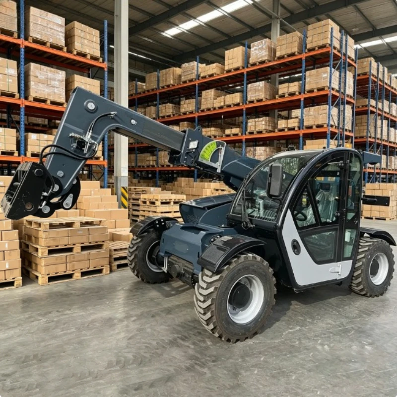 Customized Telescopic Handler Multipurpose Wheel Loader With Attachments Small Hydraulic Telehandler 2.5 Ton for Sale
