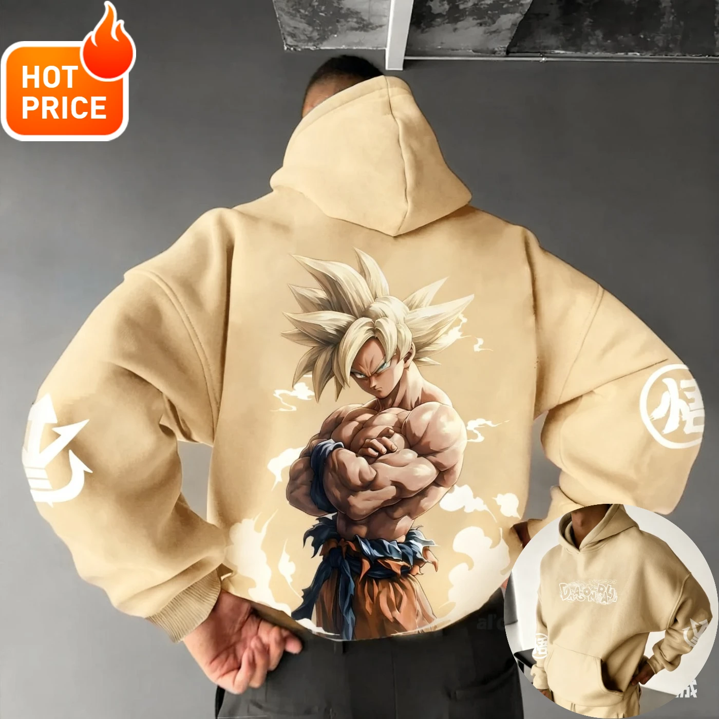 Son Goku Saiyan Dragon Ball Anime Streetwear Winter Mannen Oversized Hoodie Harajuku Vintage Vrouwen Capuchon Lange Mouwen