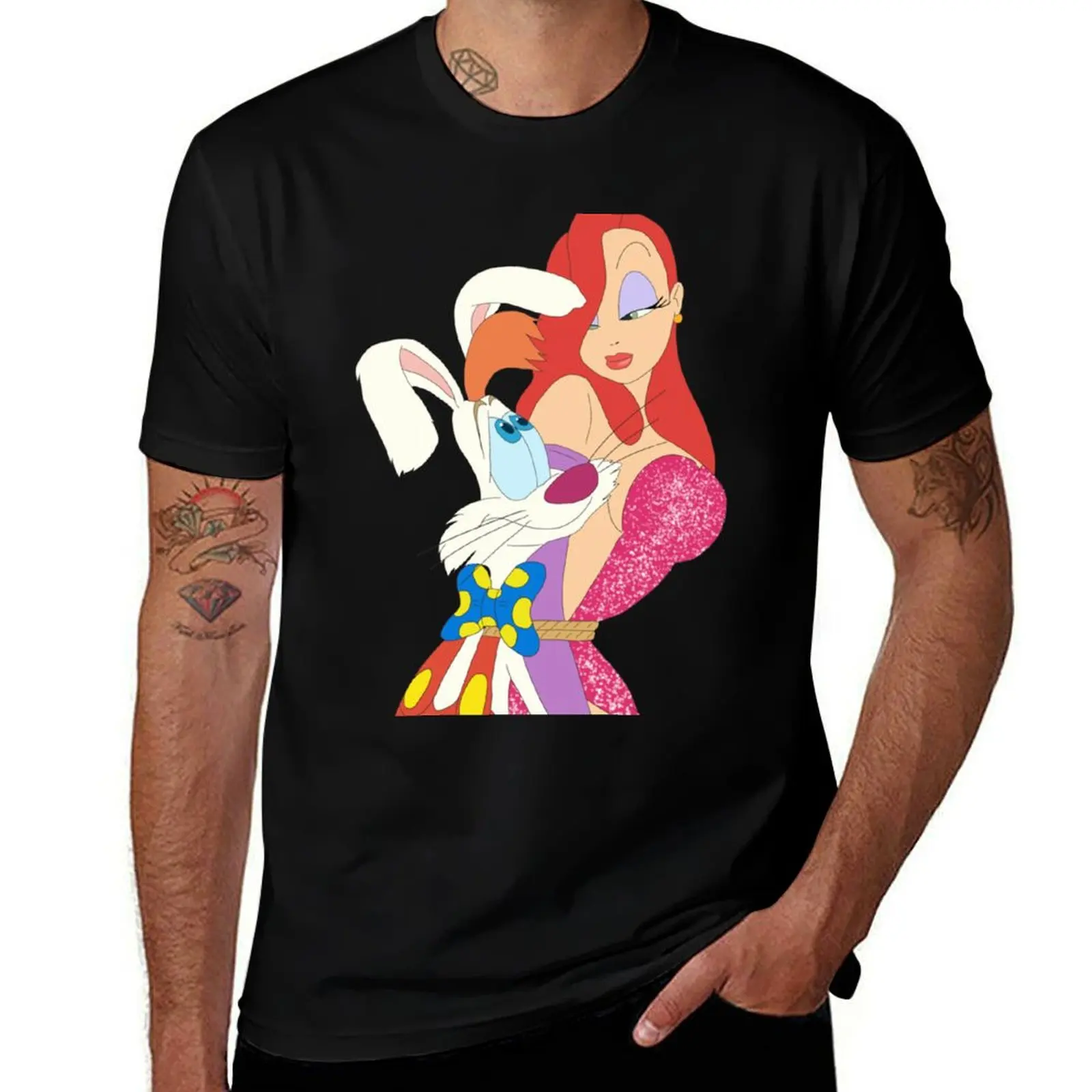 

Roger and Jessica Rabbit T-Shirt anime t shirts oversize anime t shirts for man t shirt man luxury T-shirt