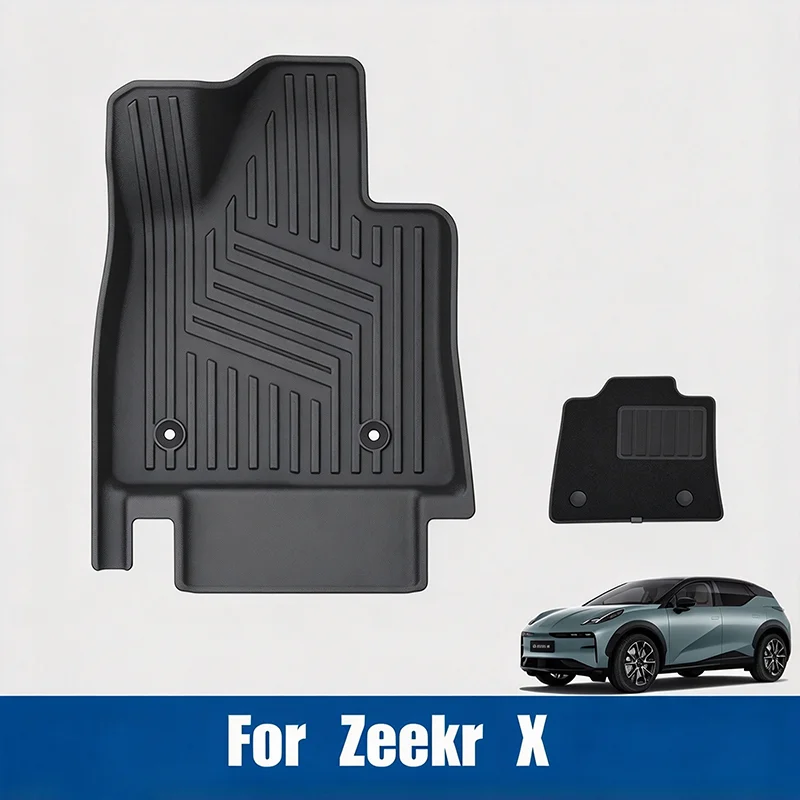 Full Waterproof TPE Car Floor Mats Custom Fit Auto Foot Pads Carpet Interior Modification Accessories For Zeekr X 2026 2027