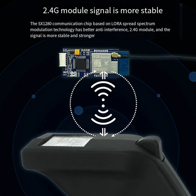 FLIPSKY 2.4Ghz zdalny Vx3pro do DIY elektryczna deskorolka/długa deska RC z odbiornikiem 50 metrów dalej bezprzewodowy pilot trwały czarny