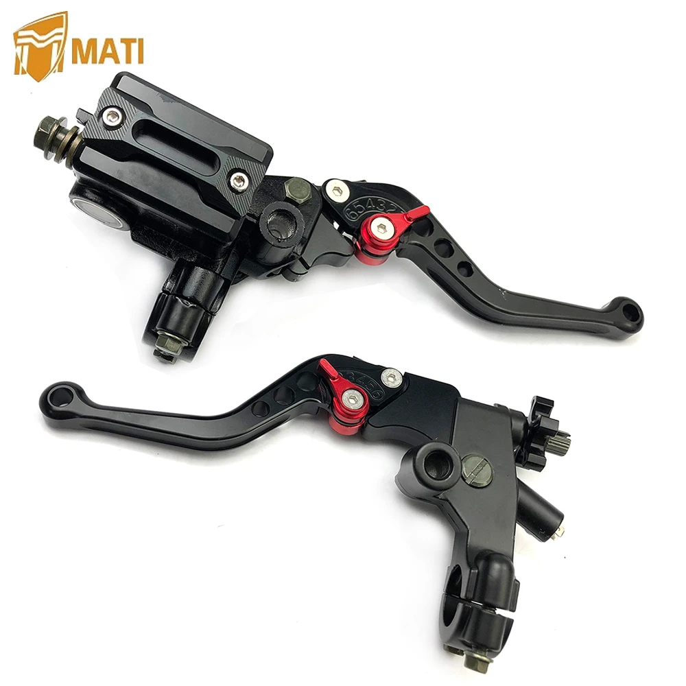 

A Pair Universal Motorcycle Brake Master Cylinder 7/8" 22mm Clutch Reservoir Levers for Scooter Sport Dirt Bike Warranty 1 year