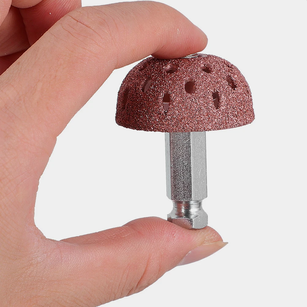 

1Set Tire Repair Tools Reliable Quality Durable Wooden Rake Bowl Shaped Low Speed Grinding Head Car Accessories