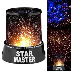 Fashion 3D LED Night Light Projector Starry Sky Star Moon Colorful Lamp Birthday Party Decoration Romantic Gifts