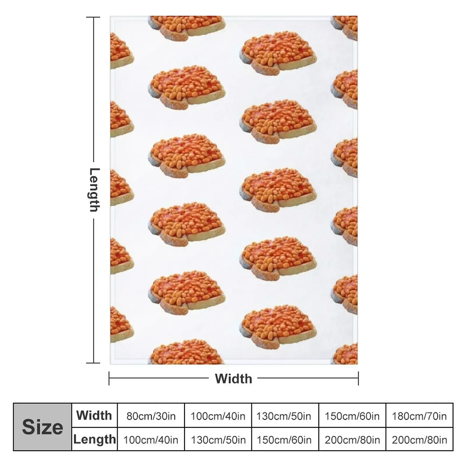 Beans on Toast Throw Blanket couch cozy soft plush fuzzy picnic outdoor blanket
