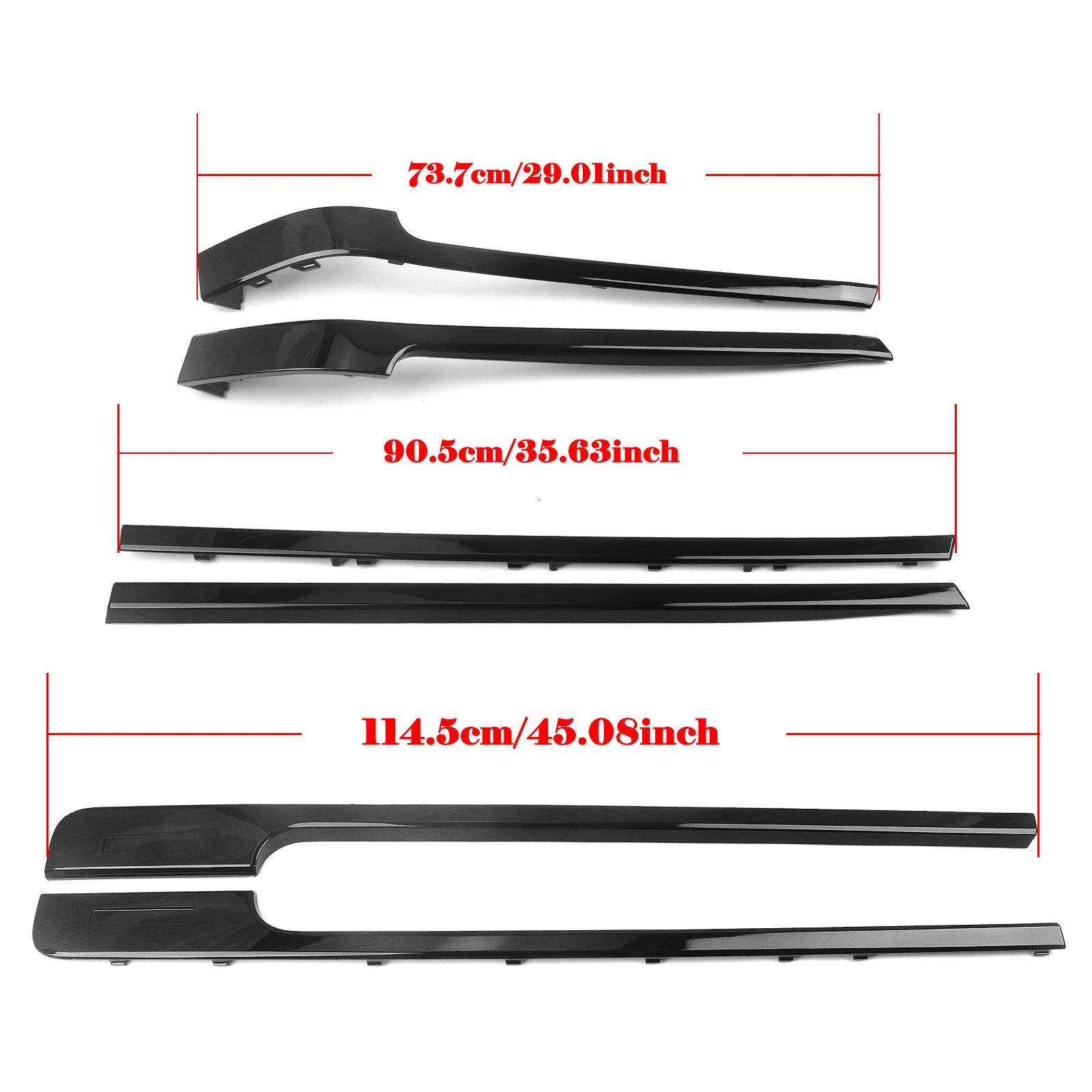 For Land Rover Range Rover HSE L405 LWB 2013-2021 Car Exterior Door Side Body Molding Moulding Strips With Decorative Trim Black