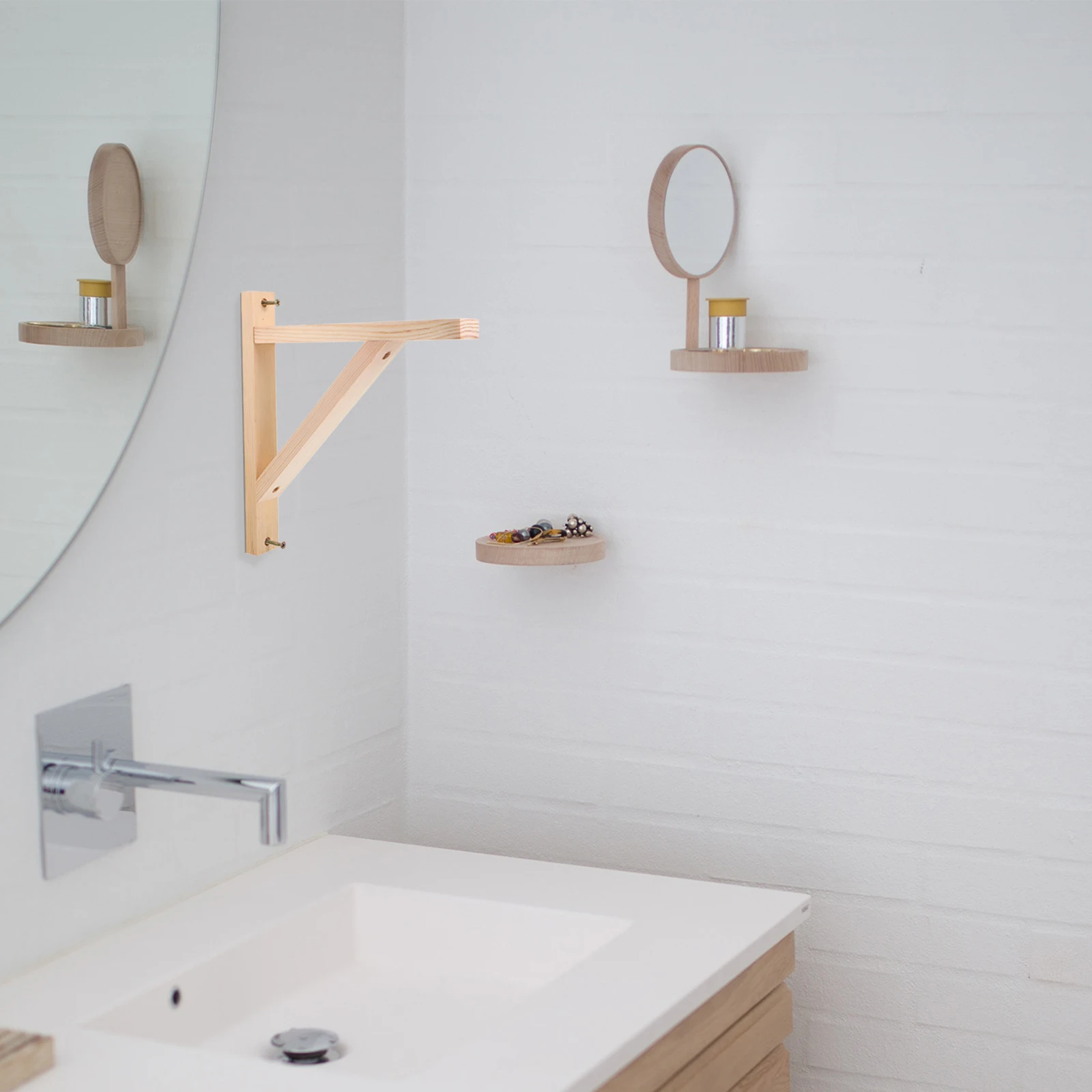 

2pcs Triangle Wall Brackets HeavyDuty Wood Shelf Supports Sturdy Shelves Bracket For Home Garden Bookshelf Hardware