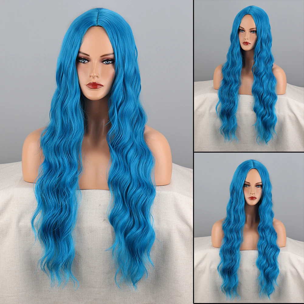 

Synthetic High Heat Resistant Material Water Wavy Curly Highlights Suitable For Everyday Cosplay Wear