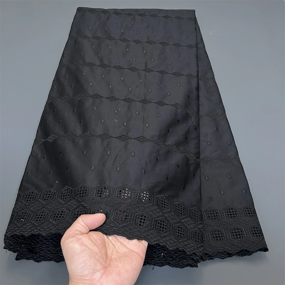أحدث قماش دانتيل تول أفريقي لعام 2025، جودة عالية، نسيج قطن لكل متر، تطريز، كربون، فساتين الحفلات، فاخرة، خياطة، 5 ياردات #6