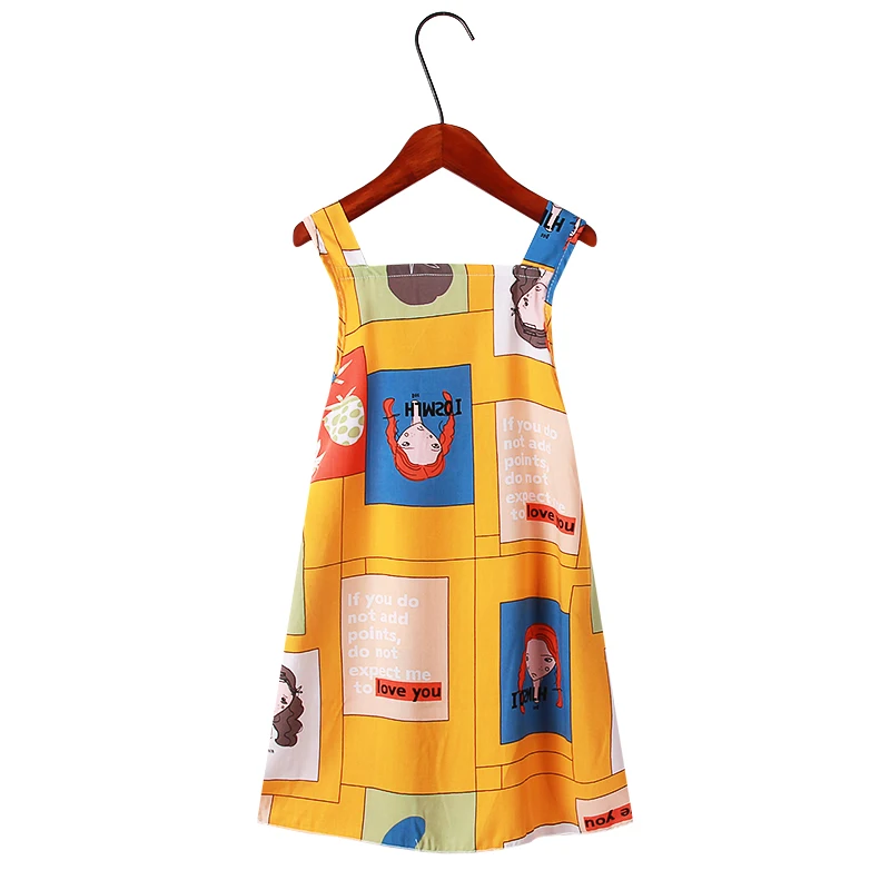 2024 New girls dresses 2 6 8 10 years children Slip dresses fashion cute Multicolor kids sleeveless dresses for girls