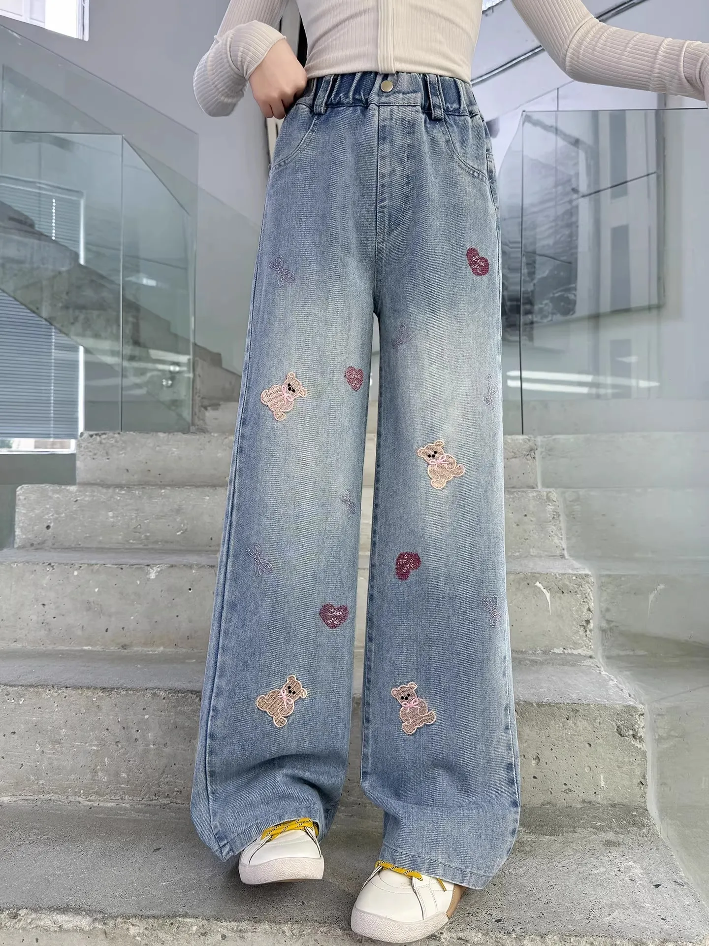 jeans-in-denim-a-gamba-larga-per-ragazze-pantaloni-con-motivo-orsetto-per-bambine-e-ragazze-casual-comodi-con-elastico-in-vita
