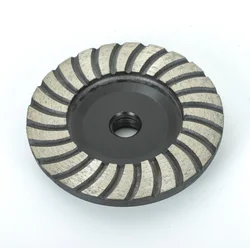 Diamond Cup Wheel Bowl Sharp 4Inch 100MM Corrugated Grinding Wheel for Grinding Concrete Marble