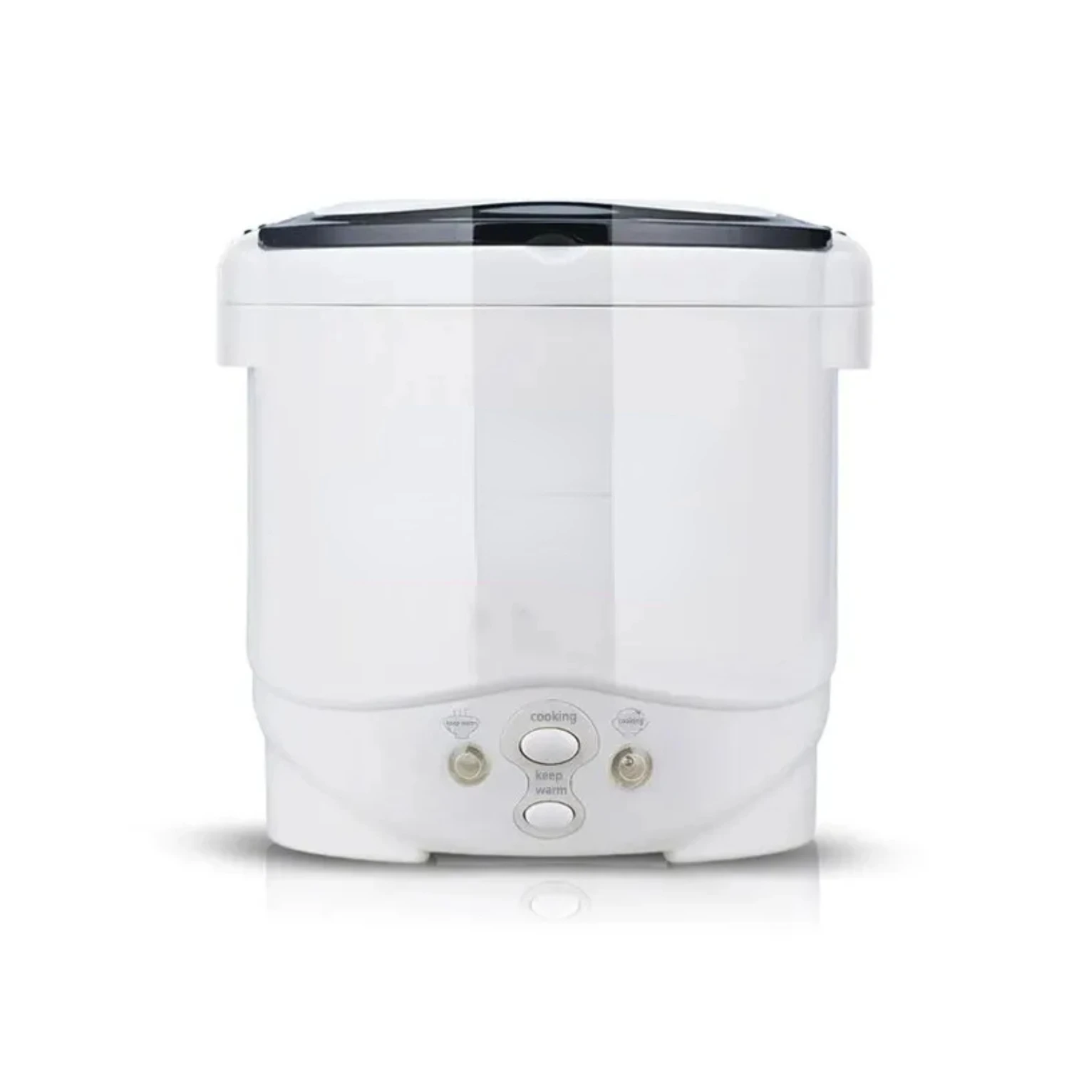 New Compact Mini Portable Household MultiCooker with 12V 24V 220V Power Options - Convenient Pot Cooking Machine for Car and Tru