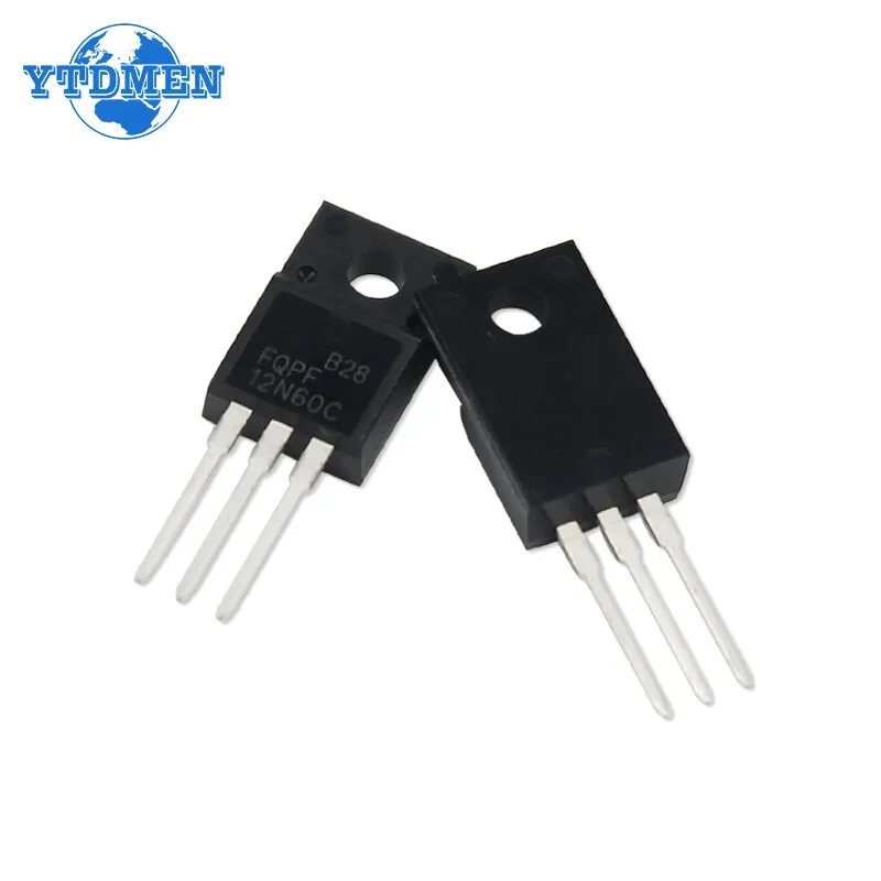 5PCS FQPF12N60C MOSFET Transistor 12N60C 12A 600V TO-220F Transistors Kit