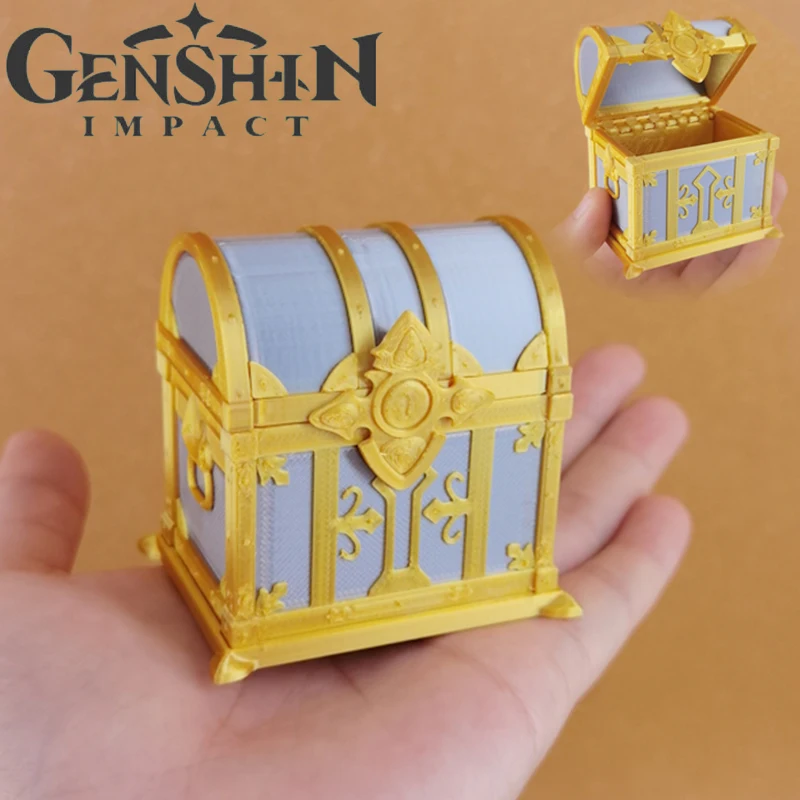 Game Genshin Impact Cosplay Prop Gorgeous Treasure Chest Box 3D Printing Plastic Case Accessories