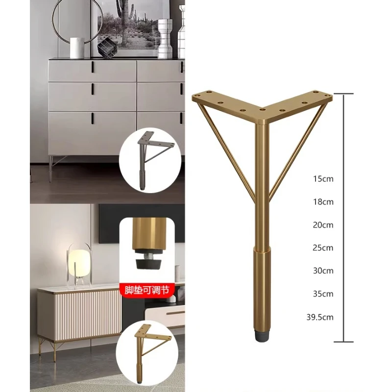 

2PCS Modern Coffee Table Furniture, TV Cabinet Legs, Light Luxury Stainless Steel Sofa Legs,gold Bathroom Cabinet Support Legs
