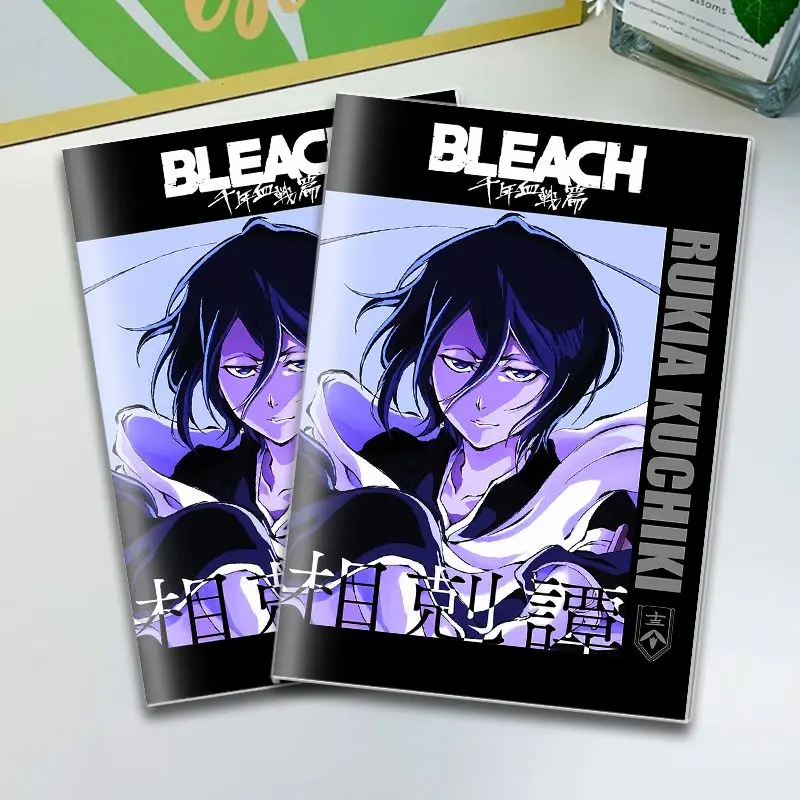 بليتش ألف عام حرب الدم أنيمي شخصية ثنائية الأبعاد دفتر A5 صفحات فارغة مع كم مجلة الطالب هدية عيد ميلاد #2