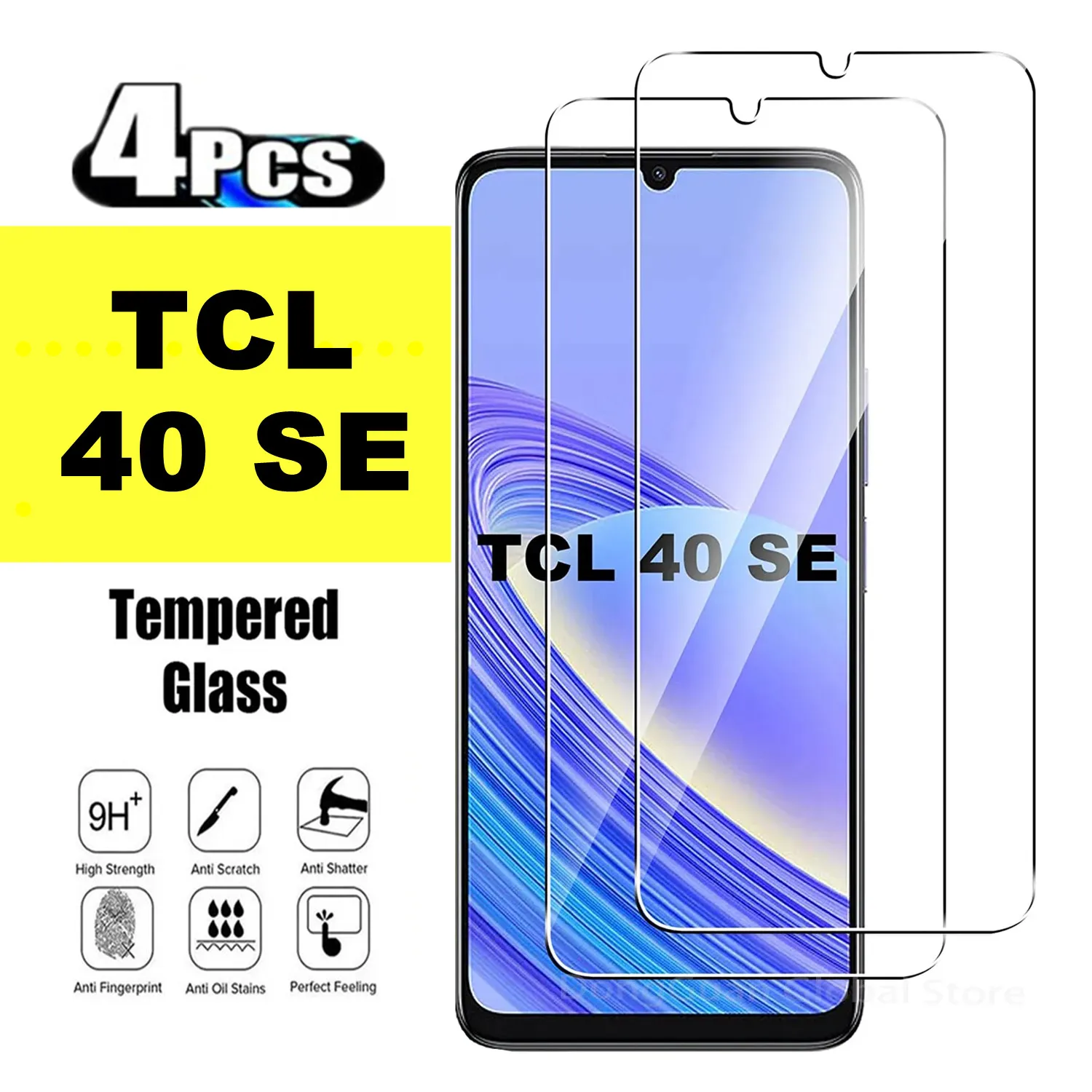 

2/4Pcs Screen Protector For TCL 40 SE HD Tempered Glass