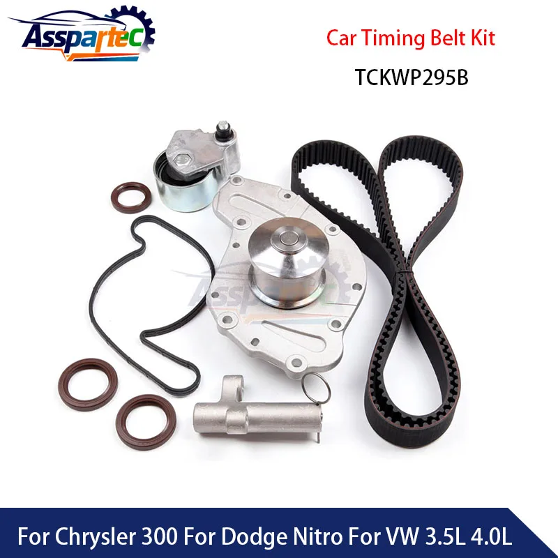 Kit de Correa de Distribución TCKWP295B (1 Juego) para Chrysler 300, Dodge Nitro, Volkswagen 3.5L 4.0L, Accesorios para Auto