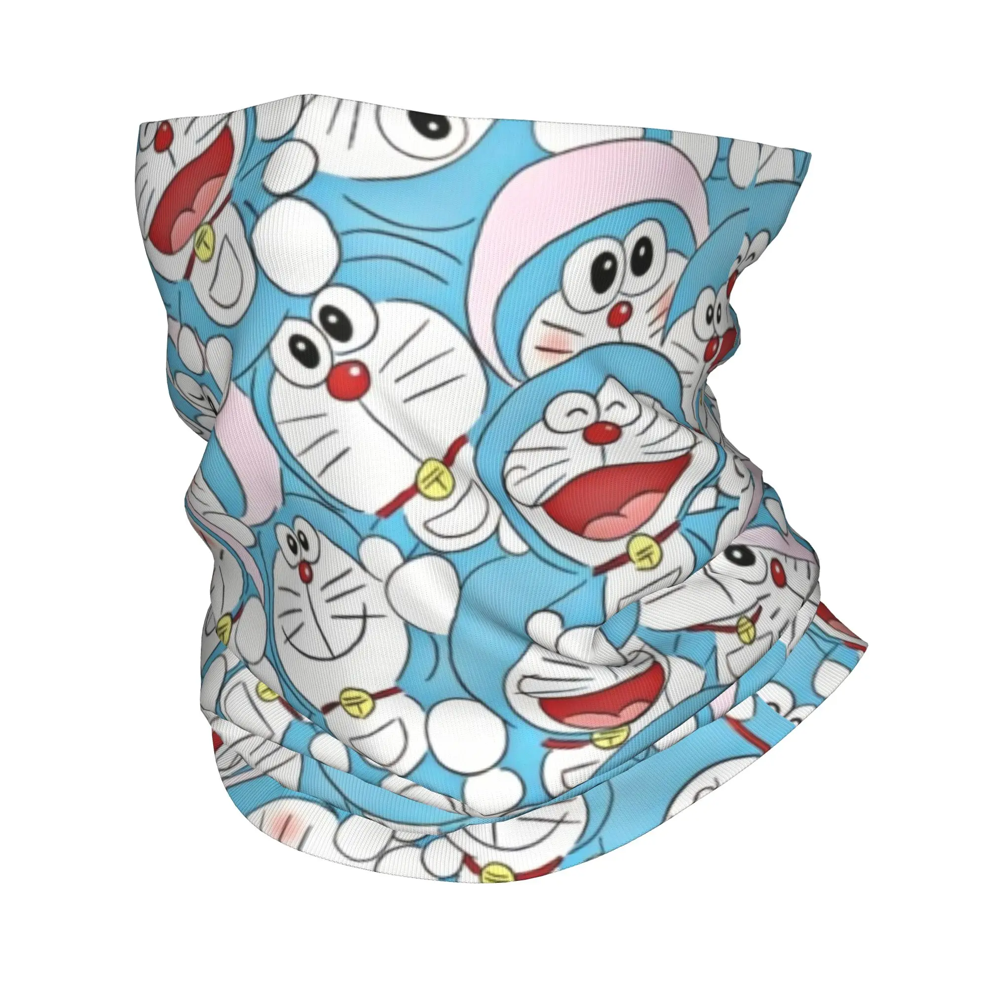 

Japanese Anime Cute Cartoon Robot Cat Dorae M-Mons Bandana Neck Gaiter for Ski Hunting Men Women Wrap Scarf Headband Warmer