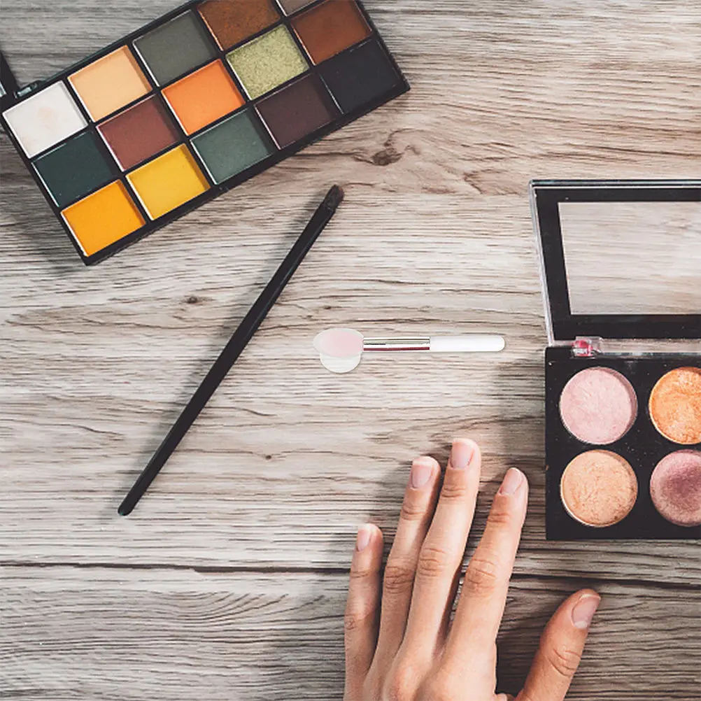 

10Pcs Lip Brush Anti-Lost Covers Durable Silicone Protective Sleeve for Travel Makeup Brush Head Cover Lip Covers