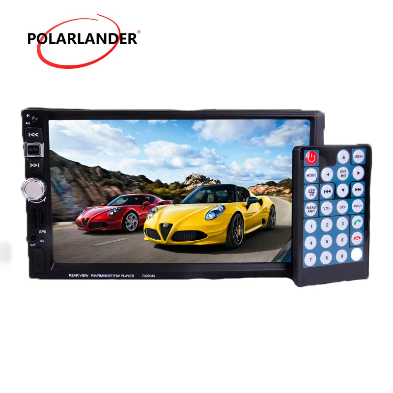 

Bluetooth Car Radio 7 Inch GPS Navigation AUX Input Rearview Camera FM 87.5-108MHz