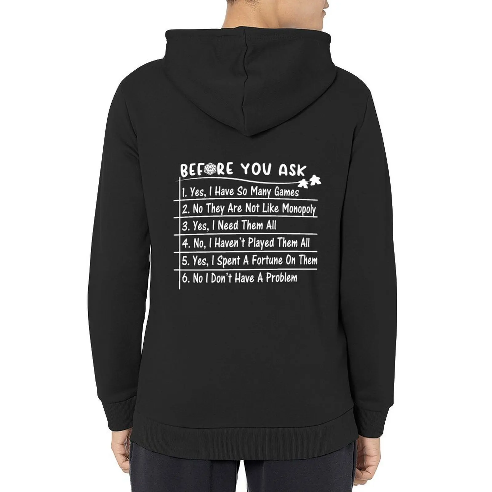 

Before you ask Board game shirt, Board games Lovers gift Idea Hoodie autumn men's clothing tracksuit