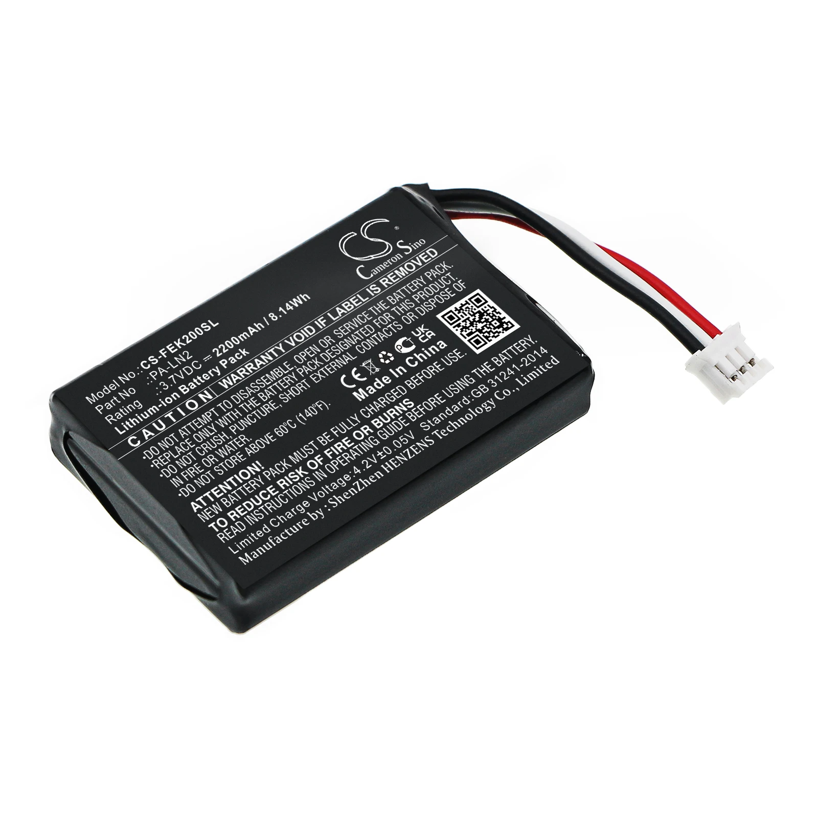 

Li-ion Battery Pack Battery for Fey Elektronik, 3.7V, 2200mAh , Compatible Models: PA-LN2