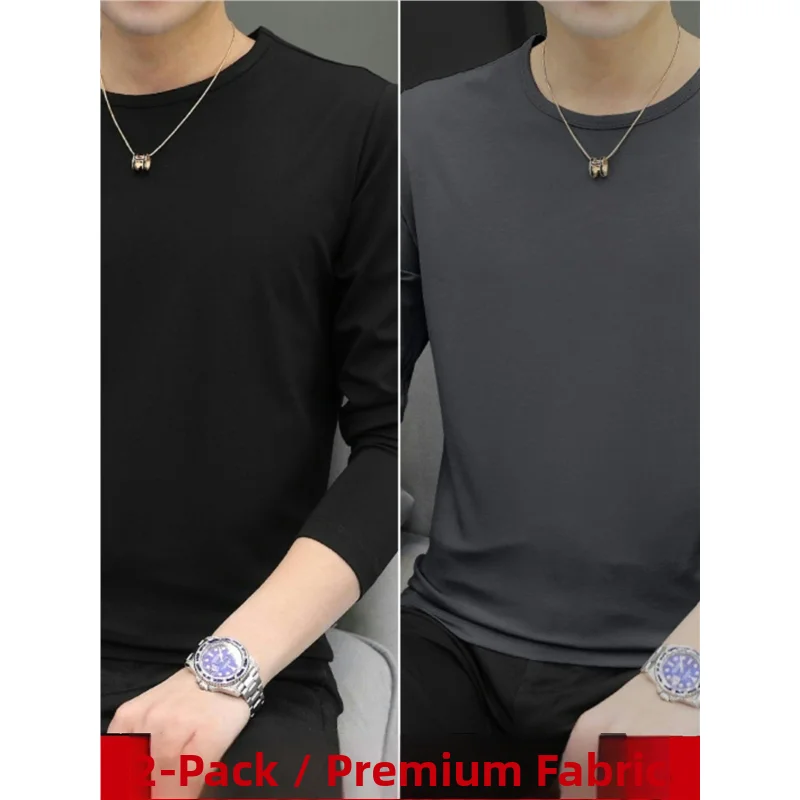 Long Sve Loose Fit Men's T-irt Thin Qui Dry Large Size Casual Wear Versatile Comfortable Autumn Faion Brand ex