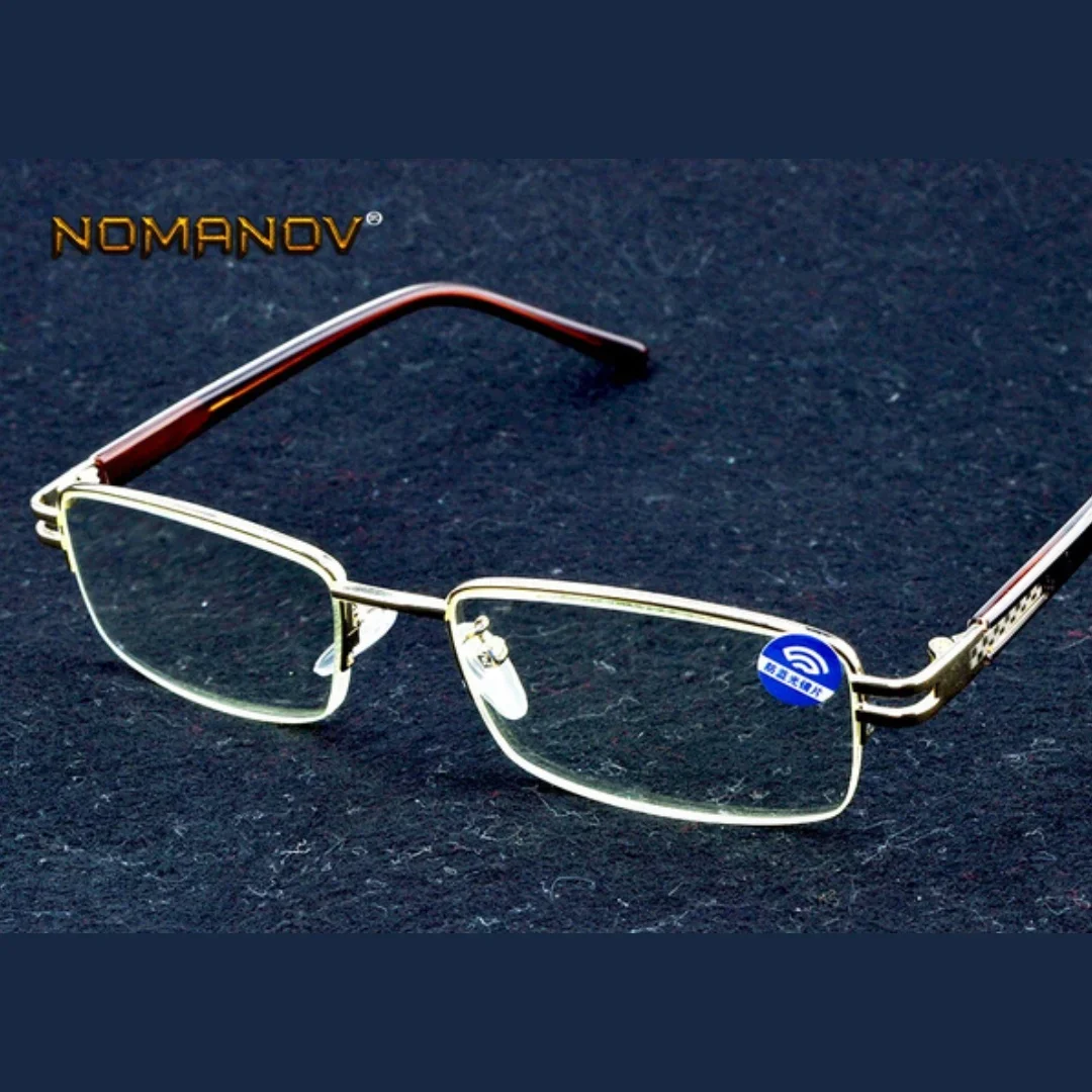 

Золотые полурамные очки для чтения, мужские высококачественные очки для чтения в деловом стиле с прозрачными линзами, женские + 0,75 + 1 + 1,5 + 2 + 2,5 + 3 + 3,5 + 4