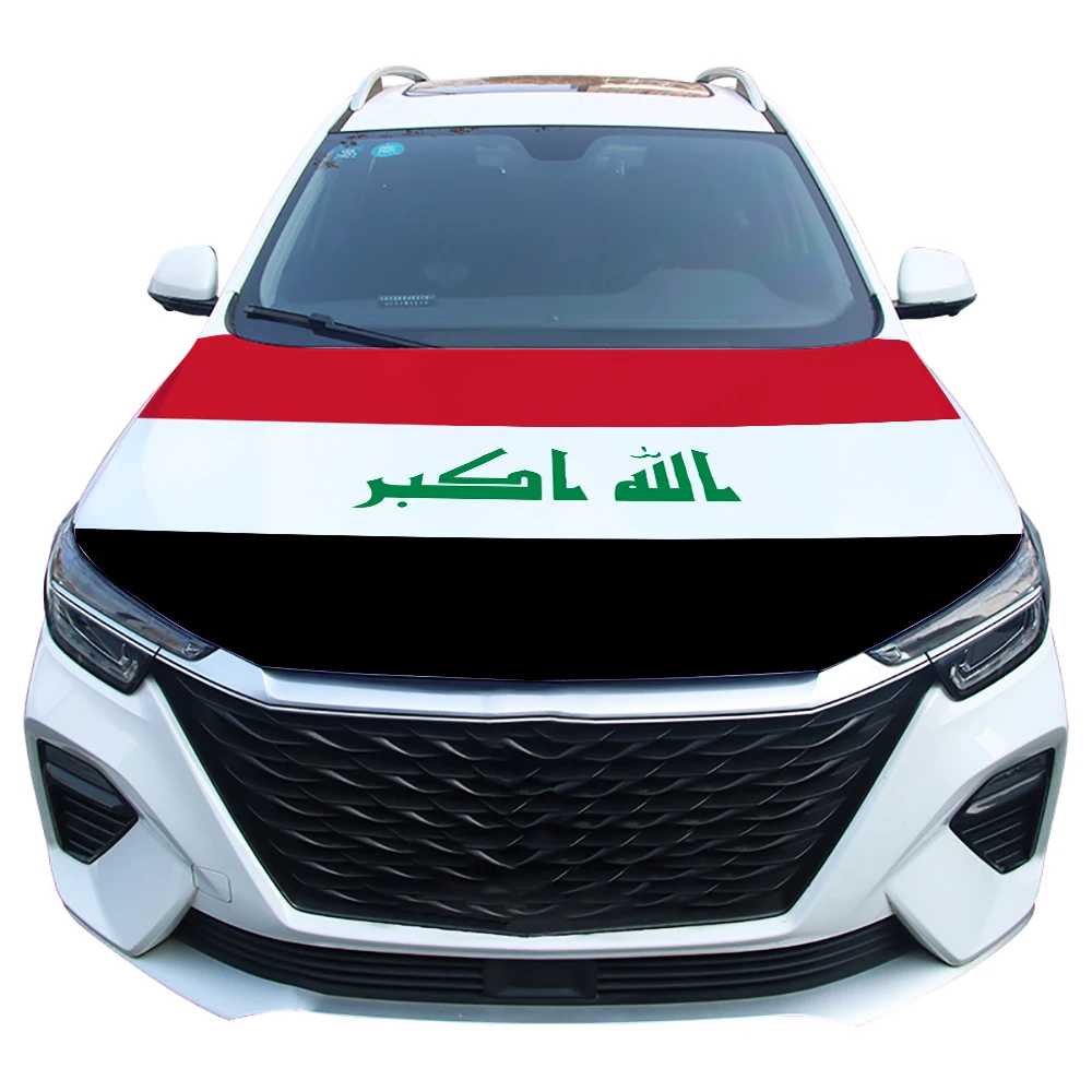 National Iraq Flag Car Engine Hood Cover Nationals Flag For Vehicle Decoration