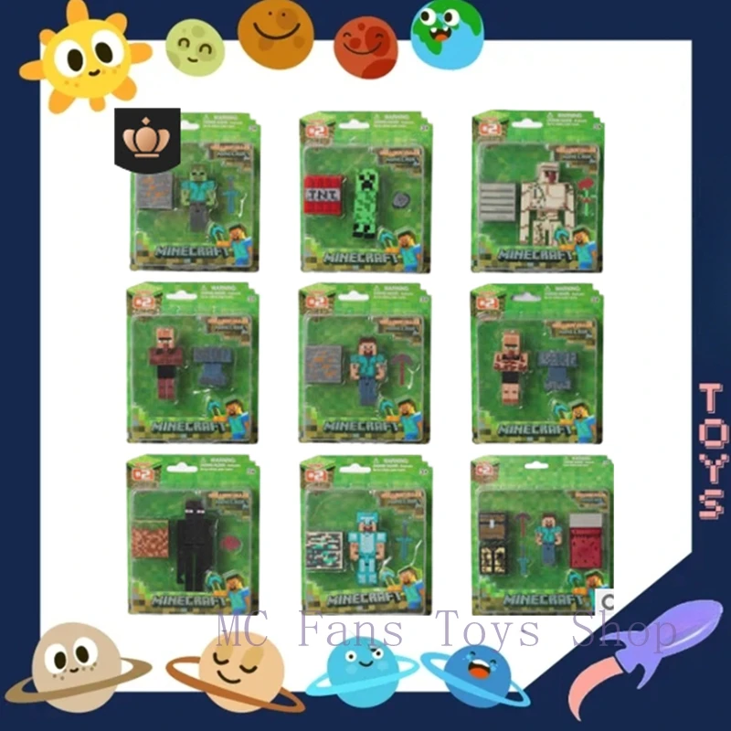 Мой мир Стива Алекс Зомби Виллер Фигурки Модель Аниме MC Игра Головоломка Собранная игрушка Кукла Мини Модель оружия Подарки для детей