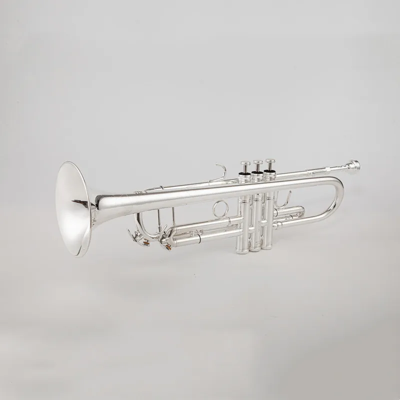 Made in Japan quality 9335 Bb Trumpet B Flat Brass Silver Plated Professional Trumpet Musical Instruments with Leather Case