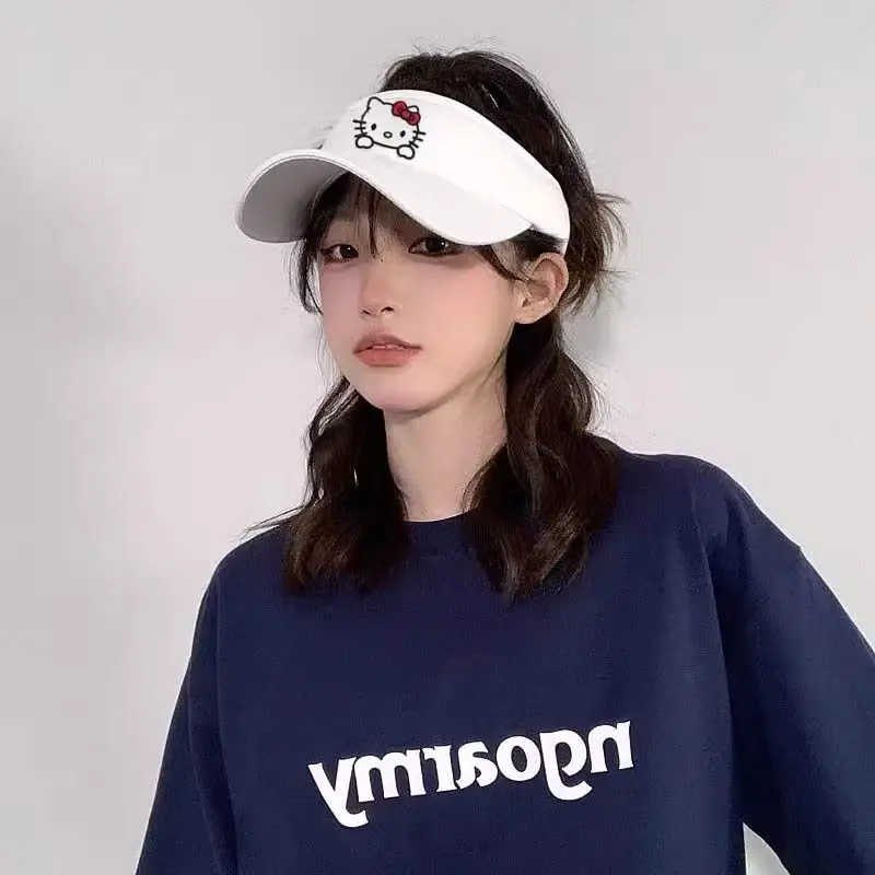 جديد Kt القط كيتي فارغة قبعة بيسبول تظهر الوجه صغيرة تنوعا ظلة الشمس حماية كلية قبعة بيسبول التخييم قبعة