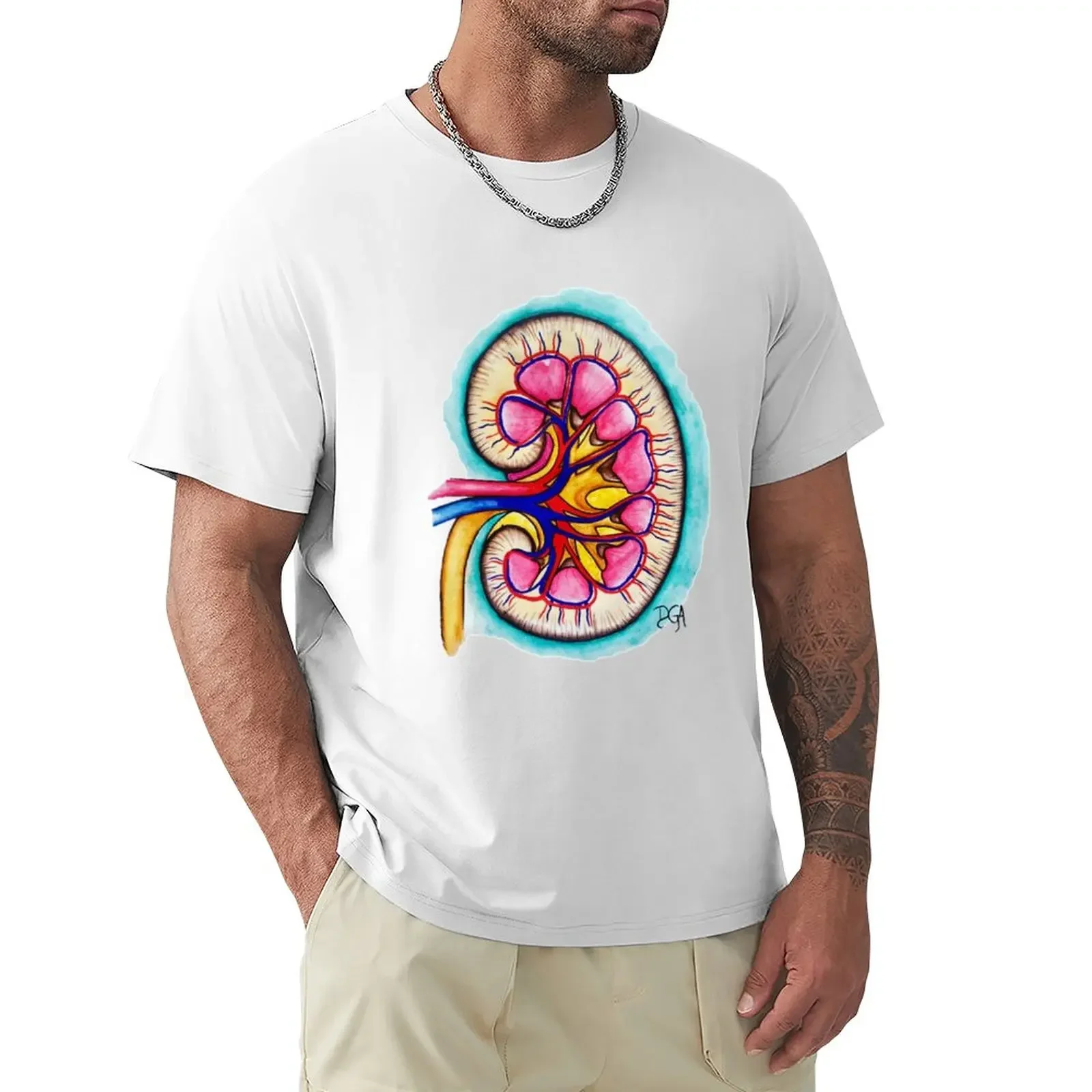 

Kidney T-Shirt summer tops customs oversized t shirts for men